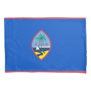 Funda De Cojín Bandera Patriótica de un solo pilar en Guam