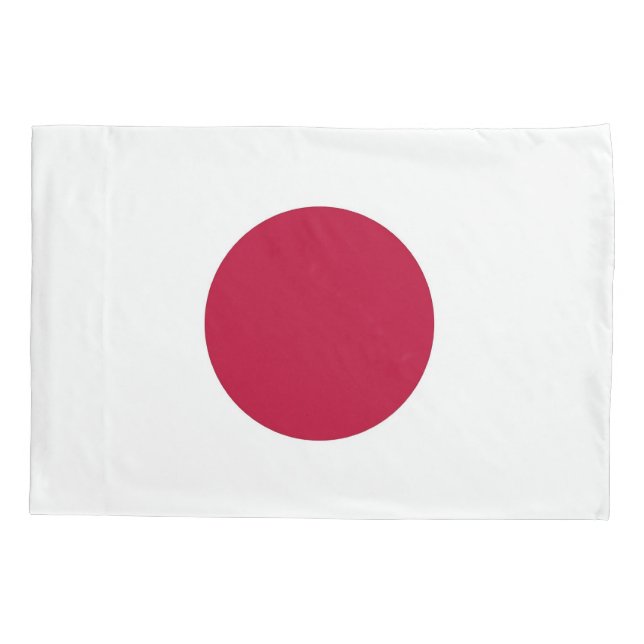 Funda De Cojín Bandera Patriótica de un solo pilar en Japón (Reverso)