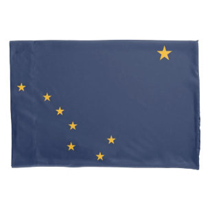 Funda De Cojín Bandera Patriótica Monomuscular de Alaska, EE.UU.