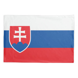 Funda De Cojín Bandera patriótica monopilar de Eslovaquia