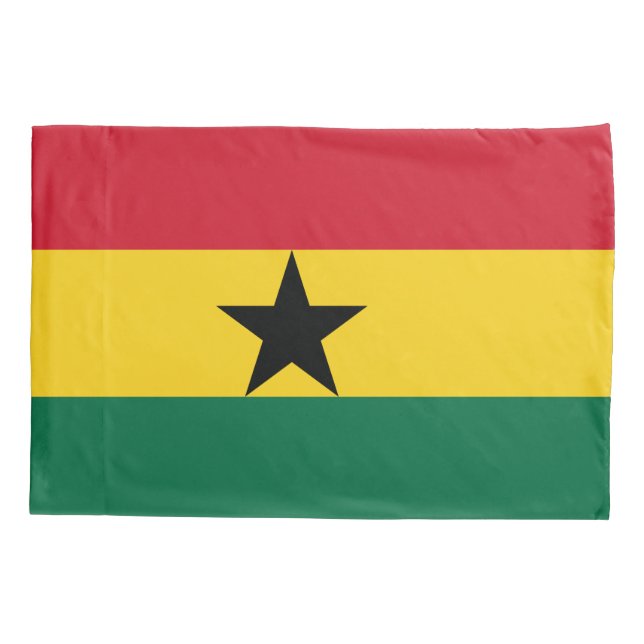 Funda De Cojín Bandera Patriótica monopilar de Ghana (Reverso)