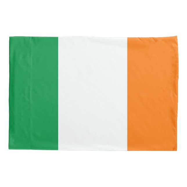 Funda De Cojín Bandera Patriótica monopilar de Irlanda (Reverso)