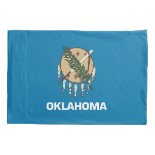 Funda De Cojín Bandera Patriótica monopilar de Oklahoma, Estados