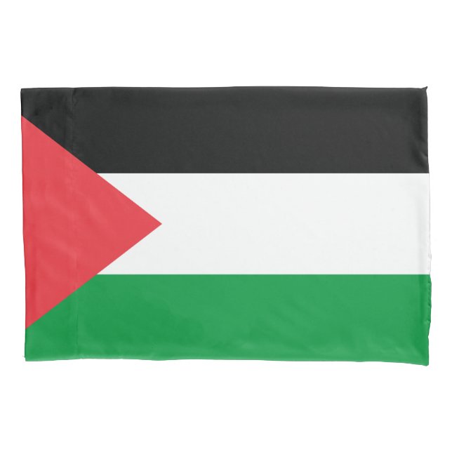Funda De Cojín Bandera Patriótica monopilar de Palestina (Anverso)