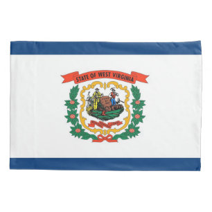 Funda De Cojín Bandera Patriótica monopilar de Virginia Occidenta