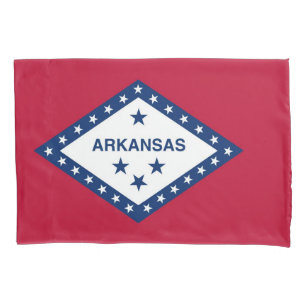 Funda De Cojín Bandera Patriótica Monopolivalente de Arkansas, Es