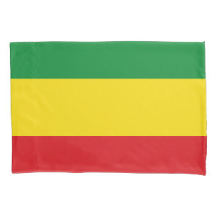 Funda De Cojín Bandera rastafariana rasta etíope