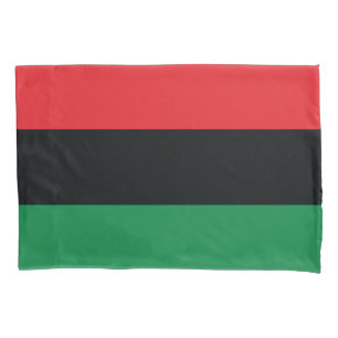 Funda De Cojín Bandera roja, negra y verde
