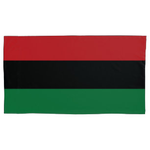 Funda De Cojín Bandera roja, negra y verde