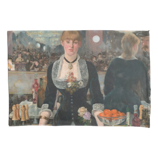 Funda De Cojín Bar en el Folies-Bergère Edouard Manet (Anverso)