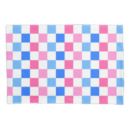 Funda De Cojín Barbie goes to the ocean checkerboard pattern