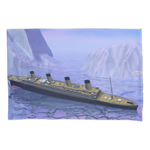 Funda De Cojín Barco titánico que se hunde - 3D rinden