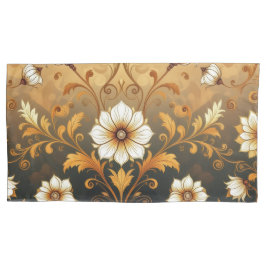 Funda De Cojín "Barockes Ornament-Muster in Gold und Schwarz"7