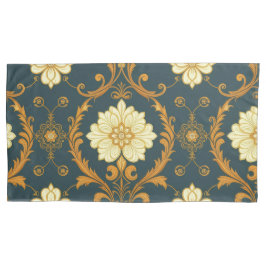 Funda De Cojín "Barockes Ornament-Muster in Gold und Schwarz" Dec