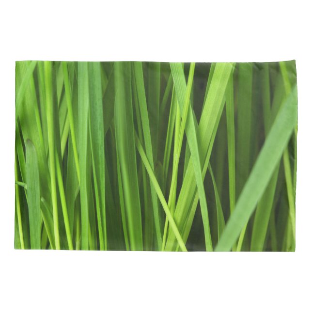 Funda De Cojín Barras de hierba (Reverso)