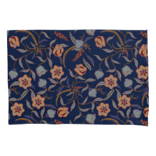 FUNDA DE COJÍN BATIK FLORAL BOTANICAL