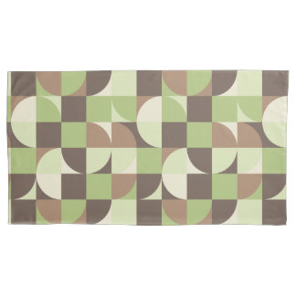 Funda De Cojín Bauhaus Mid Century Moderno Leaf and Tree Retro