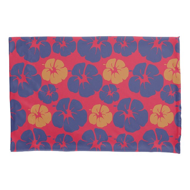 Funda De Cojín Beach Hibiscus Tropical Floral (Anverso)