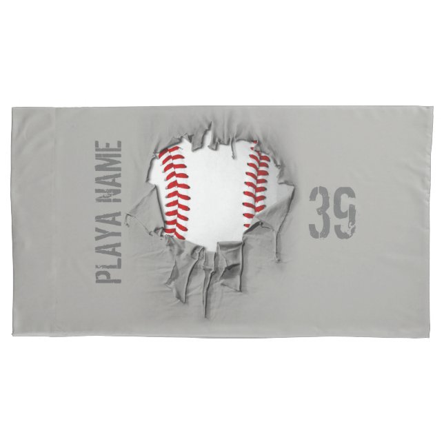 Funda De Cojín Béisbol desgarrado (Anverso)