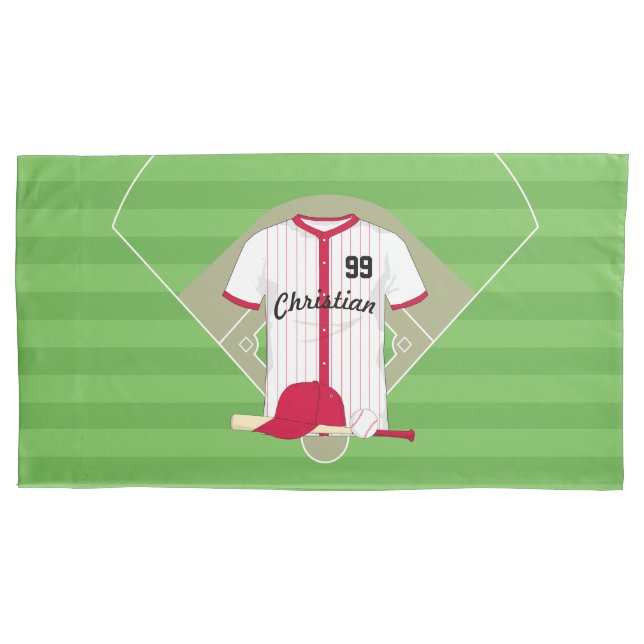 Funda De Cojín Béisbol personalizado (Anverso)