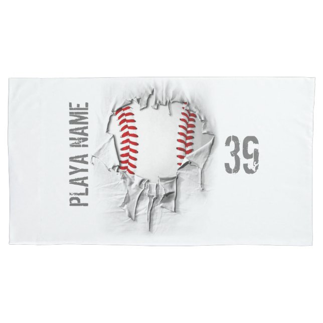 Funda De Cojín Béisbol rasgado (Anverso)