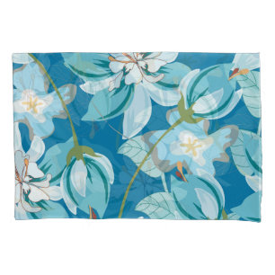 Funda De Cojín Belleza de un motivo retro floral en una decoració