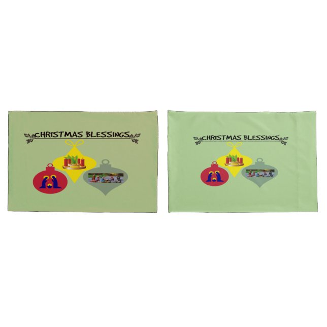 Funda De Cojín Bendición de Navidad (Reverso-Set)