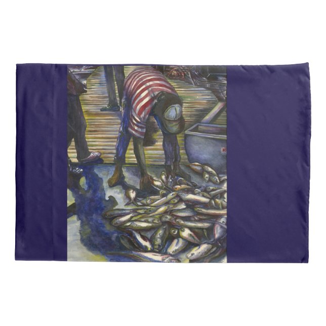 Funda De Cojín Bendiciones del sábado, Harbour Island, Bahamas (Reverso)