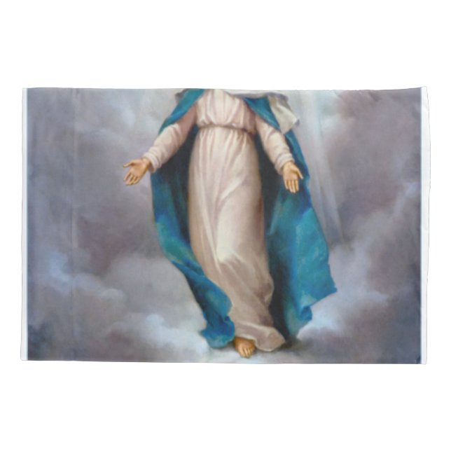 Funda De Cojín Bendita Virgen María (Reverso)
