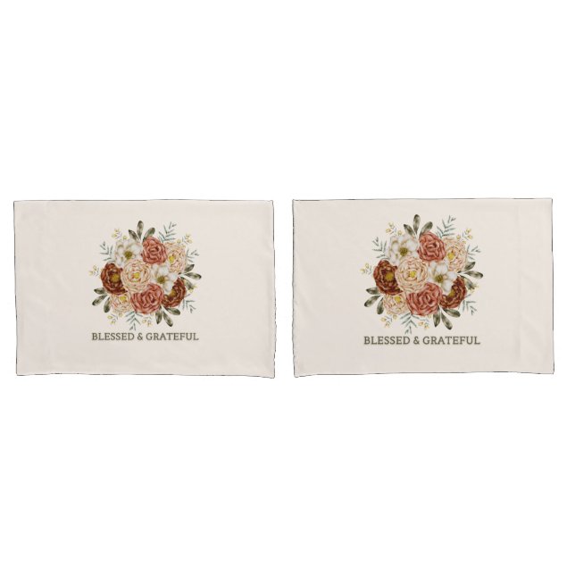 Funda De Cojín Bendita y gratina - Pillo acuarela floral (Anverso - Set)