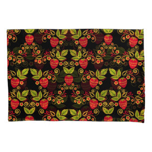 Funda De Cojín Berries rusas de Khokhloma: Estilo tradicional
