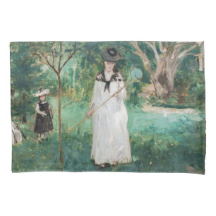 Funda De Cojín Berthe Morisot - La caza de mariposas
