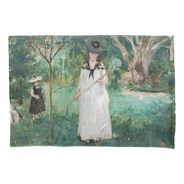 Funda De Cojín Berthe Morisot - La caza de mariposas (Anverso)