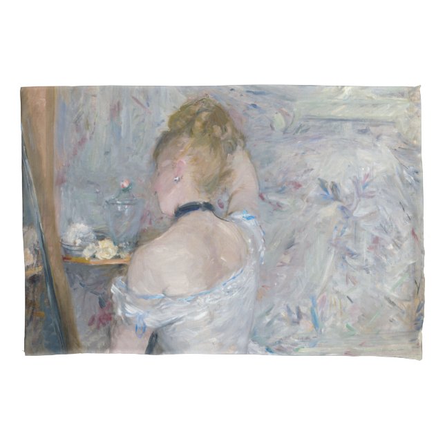 Funda De Cojín Berthe Morisot - Mujer en su retrete (Anverso)