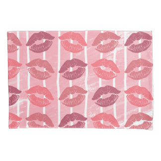 Funda De Cojín Besos de lápiz labial