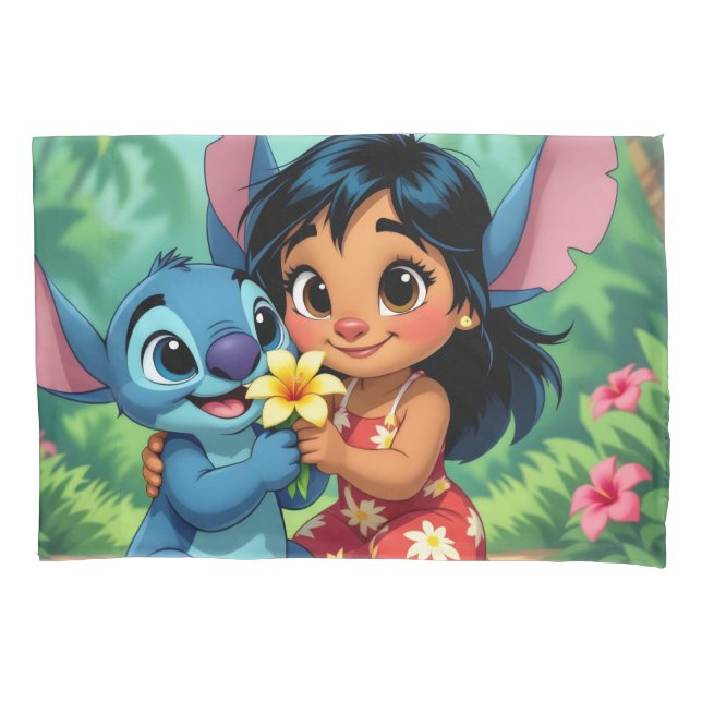 Funda De Cojín Beste Freunde fürs Leben – Lilo & Stitch   (Anverso)