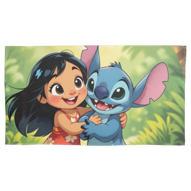 Funda De Cojín Beste Freunde fürs Leben – Lilo & Stitch   (Anverso)