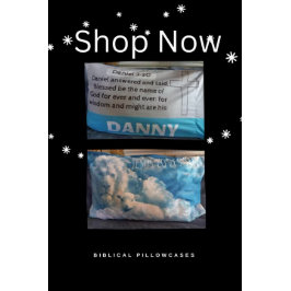 Funda De Cojín Biblia personalizada Verse Blue Greys Pillowcase