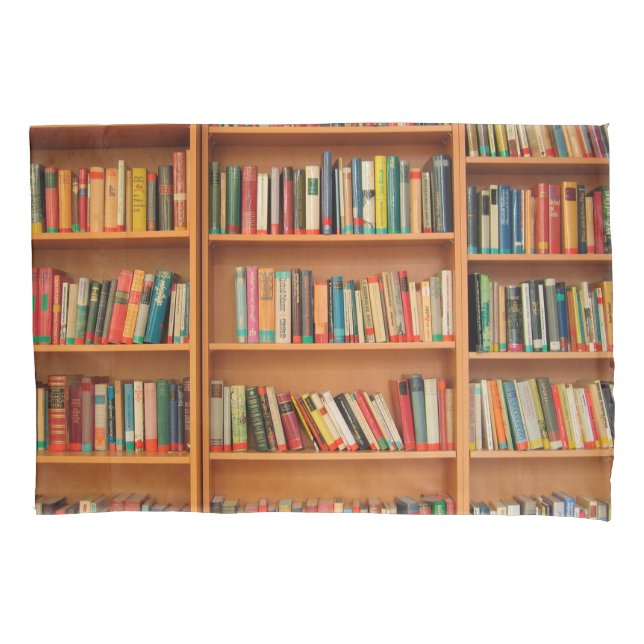 Funda De Cojín Biblioteca de libros Librería Lectura de Bookworm (Anverso)