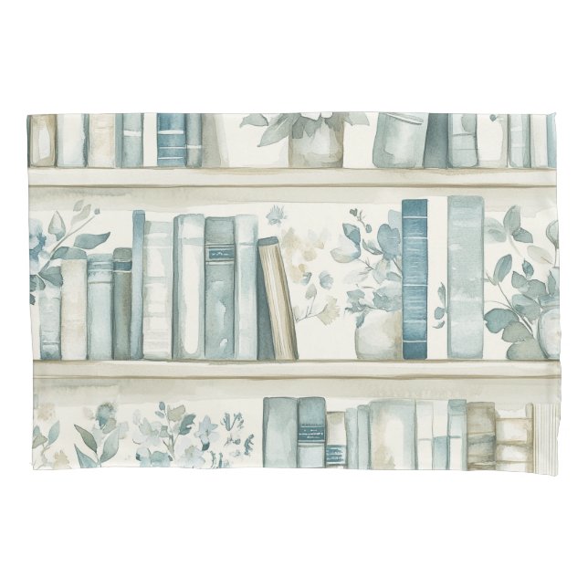 Funda De Cojín Biblioteca Nuevo Capítulo Niño Azul Libro Fiesta d (Anverso)