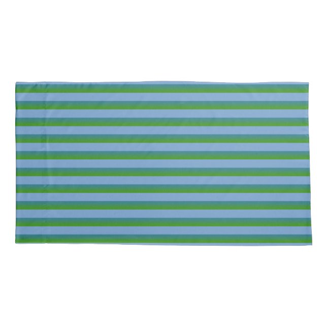 Funda De Cojín Bígaro y rey verde Pillow Case de la raya (Reverso)