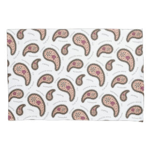 Funda De Cojín Biología de Paramecia Paisley Ciencia Blanco