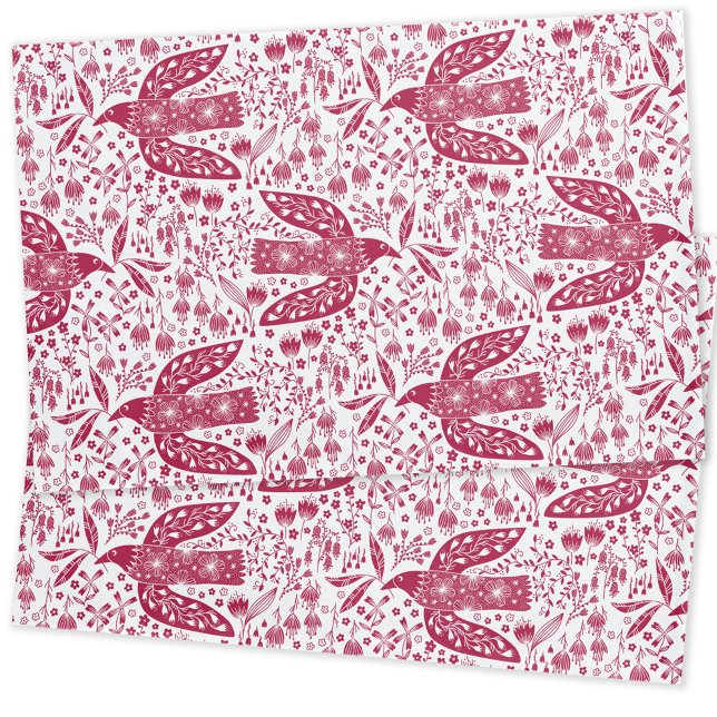 Funda De Cojín Bird Art Red (Red Dove Bird pillowcase)