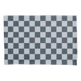 Funda De Cojín Black ice checkered board pattern