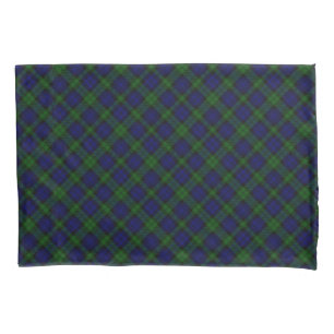Funda De Cojín Black Watch Tartan Blue Green Plage