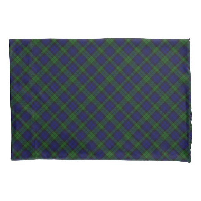 Funda De Cojín Black Watch Tartan Blue Green Plage (Anverso-izquierdo)