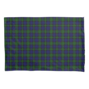 Funda De Cojín Black Watch Tartan Blue Green Plage