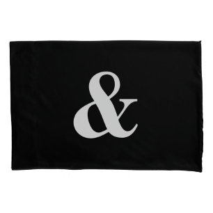 Funda De Cojín Blanco Negro