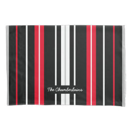 Funda De Cojín Blanco rojo básico y simple y negro