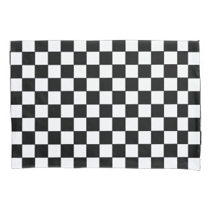 Funda De Cojín Blanco y negro verificados